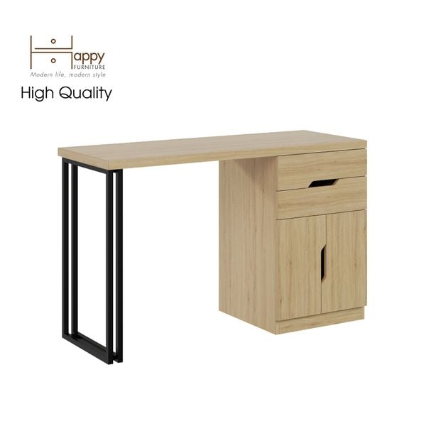  HAPPY FURNITURE , Bàn trang điểm chân sắt - DASH , BAN_029 , 120cm x 45cm x75cm 