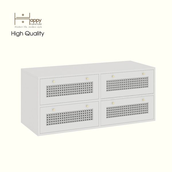 HAPPY FURNITURE , Tủ lưu trữ 4 ngăn kéo - MAY , THK_306 , 110cm x 45cm x 47cm DxRxC 