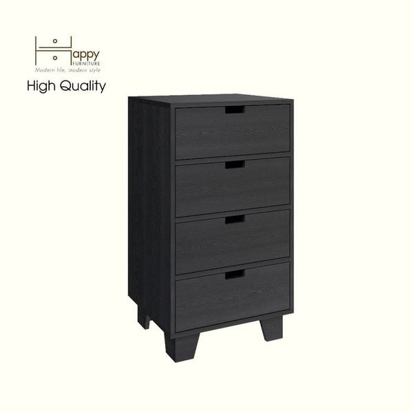  HAPPY FURNITURE , ALVA - Tủ lưu trữ 4 ngăn kéo , THK_228 , 50cm x 45cm x 90cm DxRxC 
