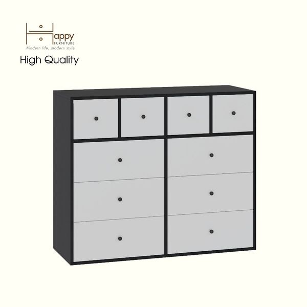 HAPPY FURNITURE , Tủ lưu trữ 10 ngăn kéo - KALA, THK_302 , 120cm x 45cm x 100cm DxRxC 