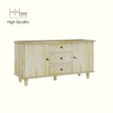  HAPPY FURNITURE , Gỗ tự nhiên , Kệ TV 2 cửa mở 3 ngăn kéo - FARAH , KTV_056 , 120cm x 40cm x 60cm 