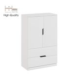  HAPPY FURNITURE , Tủ đựng đồ 2 ngăn kéo - DASH , TCM_027 , 70cm x 35cm x 112cm 