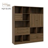  HAPPY FURNITURE , Kệ sách nhiều ngăn - CATY , KSA_026 , 160cm x 38cm x 180cm 