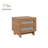  HAPPY FURNITURE , Táp đầu giường 2 ngăn - MEYDAN , THK_076 , 48cm x 40cm x 44cm 
