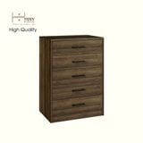  HAPPY FURNITURE , HEINEE - Tủ lưu trữ 5 ngăn kéo, THK_233 , 60cm x 40cm x 84cm DxRxC, sản phẩm phổ thông 