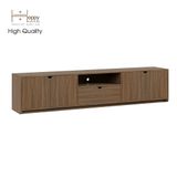  HAPPY FURNITURE , Kệ TIVI 4 cánh mở - 1 ngăn kéo - CIRCLE , KTV_019 , 220x 40x48cm 