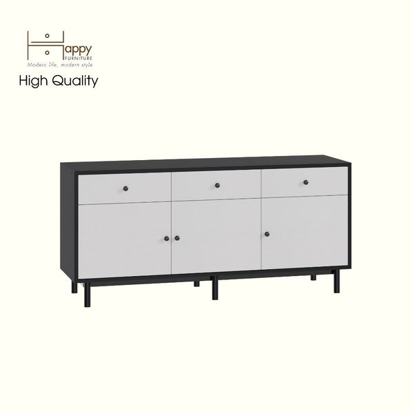  HAPPY FURNITURE , Kệ TV 3 cánh mở 3 ngăn kéo - LIVIK, KTV_083 , 140cm x 40cm x 65cm DxRxC 