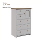  HAPPY FURNITURE , Tủ lưu trữ 5 ngăn kéo - NOMIA , THK_064 , 70cm x 45cm x 108cm 
