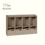 HAPPY FURNITURE , Tủ lưu trữ 4 ngăn kéo - WINNI , THK_141 , 140cm x 28cm x 86cm 