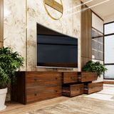  HAPPY FURNITURE , ZACY - Kệ TV 6 ngăn kéo, KTV_062 , 200cm x 40cm x 46cm DxRxC, Sản phẩm phổ thông 