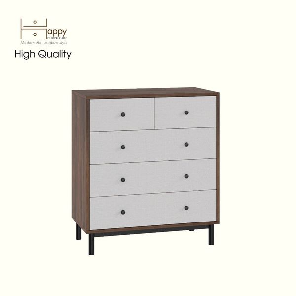  HAPPY FURNITURE , Tủ lưu trữ 5 ngăn kéo - LIVIK, THK_274 , 76cm x 40cm x 86cm DxRxC 
