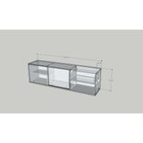  HAPPY FURNITURE , Kệ TV 2 cửa lùa 2 ngăn kéo - CALYN , KTV_100 , 180cm x 40cm x 52cm DxRxC 