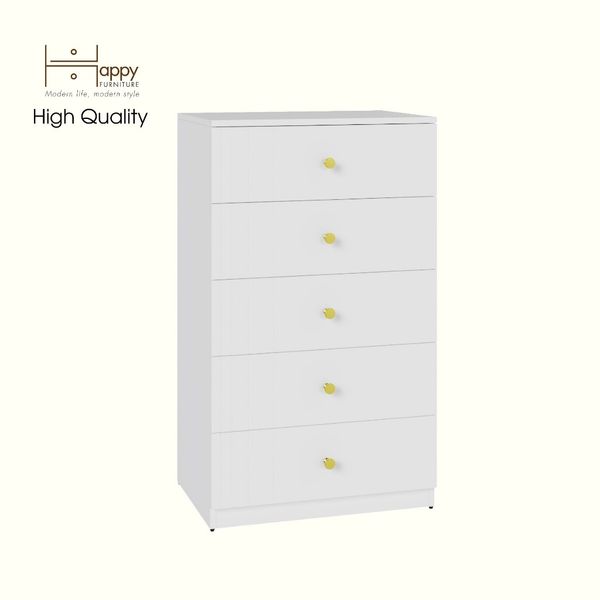  HAPPY FURNITURE , Tủ lưu trữ 5 ngăn kéo - JOVIE , THK_151 , 65cm x 45cm x 110cm 