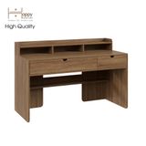  HAPPY FURNITURE , Bàn làm việc 2 ngăn kéo - CIRCLE , BAN_046 , 140cm x 60cm x 91cm 