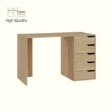  HAPPY FURNITURE , Bàn làm việc 5 ngăn kéo - ASO, BAN_148 , 120cm x 59cm x 75cm DxRxC 