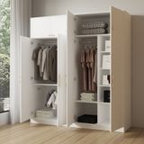 HAPPY FURNITURE , Tủ quần áo 2mx2m2 - ELEGANT , TCM_047 , 200cm x 54cm x 220cm 