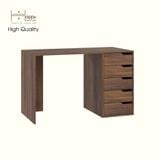  HAPPY FURNITURE , Bàn làm việc 5 ngăn kéo - ASO, BAN_148 , 120cm x 59cm x 75cm DxRxC 