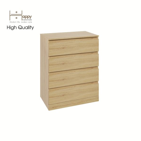  HAPPY FURNITURE , Tủ 4 ngăn kéo - DOOBIE , THK_005 , 80cm x 48cm x 101cm 