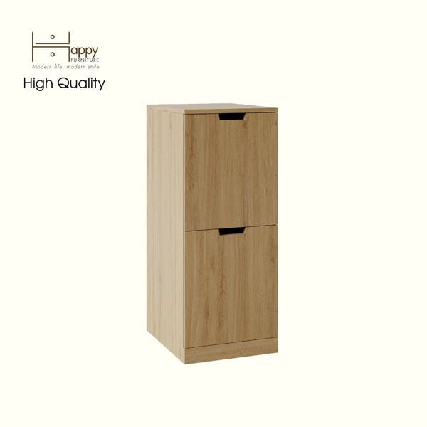  HAPPY FURNITURE , Tủ đựng đồ 2 ngăn kéo - SCANDINA, THK_099 , 40cm x 47cm x 98cm 