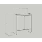  HAPPY FURNITURE , Tủ giày 2 cửa mở - CIRCLE , TCM_068 , 70cm x 34cm x 80cm 