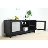  HAPPY FURNITURE , Kệ TV 2 cửa mở - MEYDAN , KTV_014 , 160cm x 42cm x 65cm 