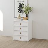  HAPPY FURNITURE , Tủ lưu trữ 4 ngăn kéo - CALYN , THK_311 , 50cm x 45cm x 62cm DxRxC 
