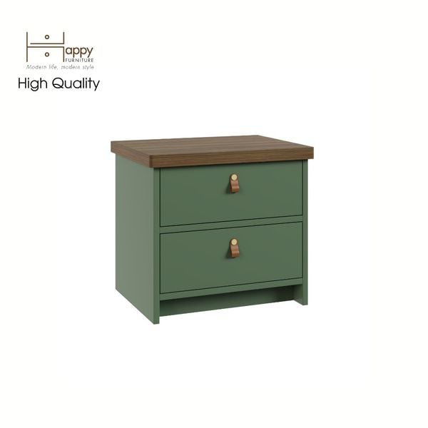  HAPPY FURNITURE , Táp đầu giường 2 ngăn kéo - NOMIA , THK_069 , 50cm x 40cm x 46cm 