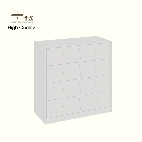  HAPPY FURNITURE , Tủ lưu trữ 8 ngăn kéo - DALEY ,THK_343 , 100cm x 45cm x 100cm DxRxC 