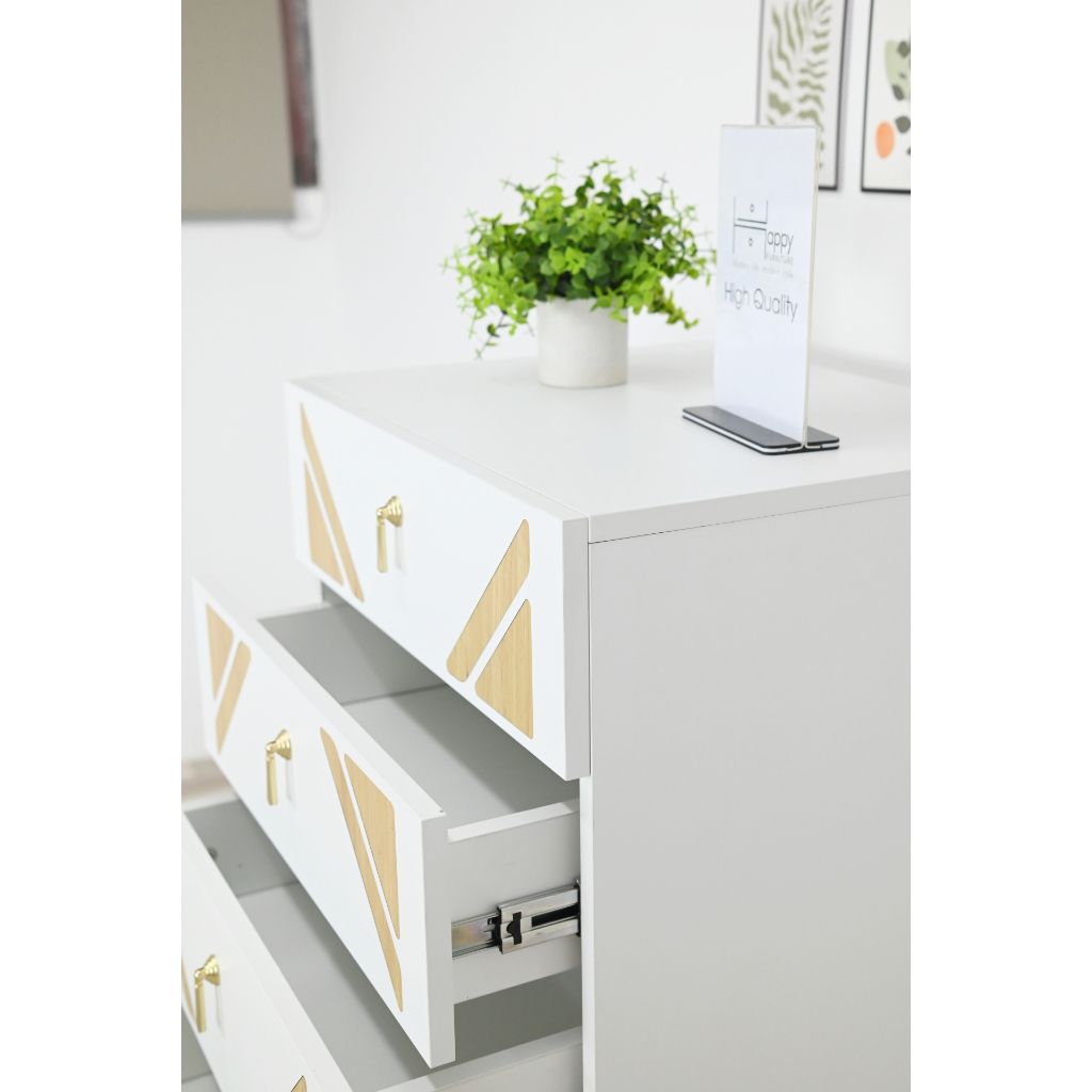  HAPPY FURNITURE , Tủ lưu trữ 6 ngăn kéo - CHARIS , THK_118 , 56cm x 45cm x 108cm 