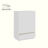  HAPPY FURNITURE , Tủ lưu trữ 2 cửa mở 1 ngăn kéo - VIGGO , TCM_173 , 62cm x 32cm x 90cm 