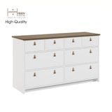  HAPPY FURNITURE , Tủ lưu trữ 8 ngăn kéo - NOMIA , THK_065 , 140cm x 45cm x 80cm 