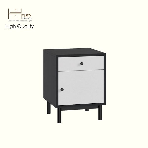  HAPPY FURNITURE , Táp đầu giường 1 cửa mở - LIVIK, TLT_053 , 40cm x 40cm x 52cm DxRxC 