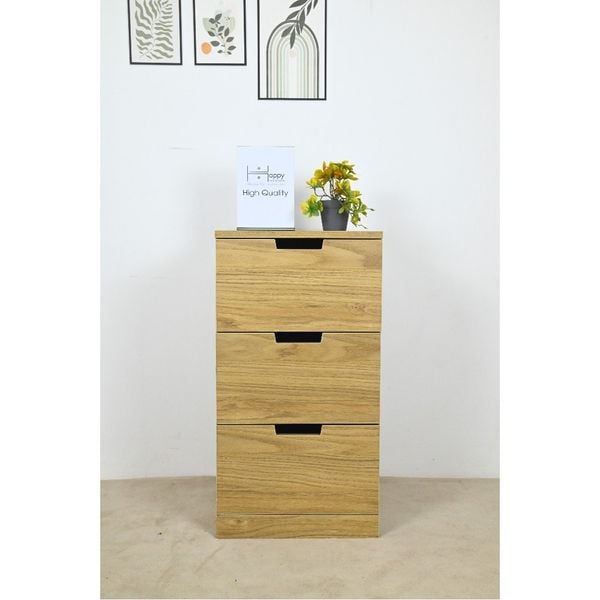  HAPPY FURNITURE , Tủ đựng đồ 3 ngăn kéo - SCANDINA , THK_102 , 40cm x 47cm x 76cm 