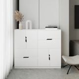  HAPPY FURNITURE , Tủ lưu trữ 4 cửa mở 4 ngăn kéo - DASH , THK_057 , 120x35x100cm 