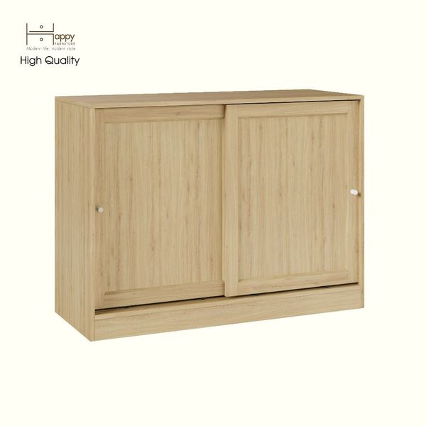  HAPPY FURNITURE , Tủ đựng đồ 2 cánh lùa - SCANDINA , TCL_027 , 120cm x 47cm x 89cm 