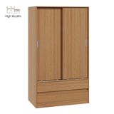  HAPPY FURNITURE , Tủ quần áo 2 cánh lùa - LUCA , TCL_014 , 100cm x 58cm x 176cm 