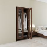  HAPPY FURNITURE , Tủ quần áo 2 cửa kính - CHEVY, TCM_228 , 80cm x 59cm x 180cm DxRxC 