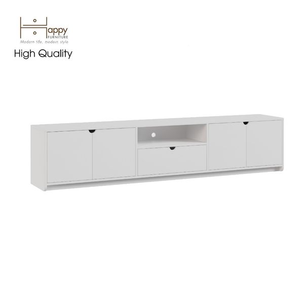  HAPPY FURNITURE , Kệ TIVI 4 cánh mở - 1 ngăn kéo - CIRCLE , KTV_019 , 220x 40x48cm 
