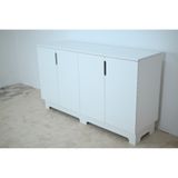  HAPPY FURNITURE , Tủ lưu trữ 4 cánh mở - MOLLY , TCM_105 , 140cm x 40cm x 82cm 