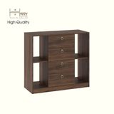  HAPPY FURNITURE , Tủ lưu trữ 4 ngăn kéo - MERI , THK_297 , 100cm x 40cm x 90cm DxRxC 