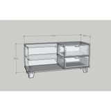  HAPPY FURNITURE , ALVA - Kệ TV 2 ngăn kéo 2 cửa lùa, KTV_066 , 120cm x 40cm x 56cm DxRxC 