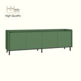  HAPPY FURNITURE , Kệ TV 4 cửa mở chân sắt - LAVIA , KTV_046 , 180cm x 40cm x 60cm 