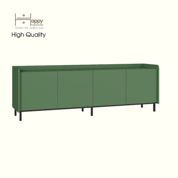  HAPPY FURNITURE , Kệ TV 4 cửa mở chân sắt - LAVIA , KTV_046 , 180cm x 40cm x 60cm 