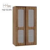  HAPPY FURNITURE , Tủ quần áo cửa lùa - MEYDAN , TCL_008 , 100cm x 58cm x 176cm 