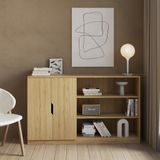  HAPPY FURNITURE , Tủ đựng đồ 6 ngăn - DASH , TCM_025 , 150cm x 35cm x 90cm 
