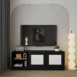  HAPPY FURNITURE , Kệ TV 2 cửa lùa - TASY ,KTV_101, 160cm x 42cm x 56cm DxRxC 
