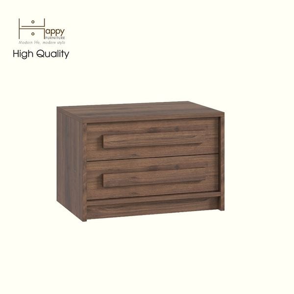  HAPPY FURNITURE , Táp đầu giường 2 ngăn kéo - RUBEL, THK_253 , 60cm x 40cm x 40cm DxRxC 