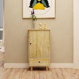  HAPPY FURNITURE , gỗ tự nhiên , Tủ lưu trữ 1 cửa mở - FARAH , TLT_012 , 50cm x 35cm x 90cm 