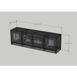  HAPPY FURNITURE , Tủ lưu trữ 4 cửa mở - TASY , TCM_256 , 182cm x 40cm x 56cm DxRxC 