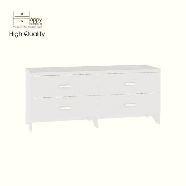  HAPPY FURNITURE , Tủ lưu trữ 6 ngăn kéo - CHEVY, THK_266 , 140cm x 45cm x 60cm DxRxC 